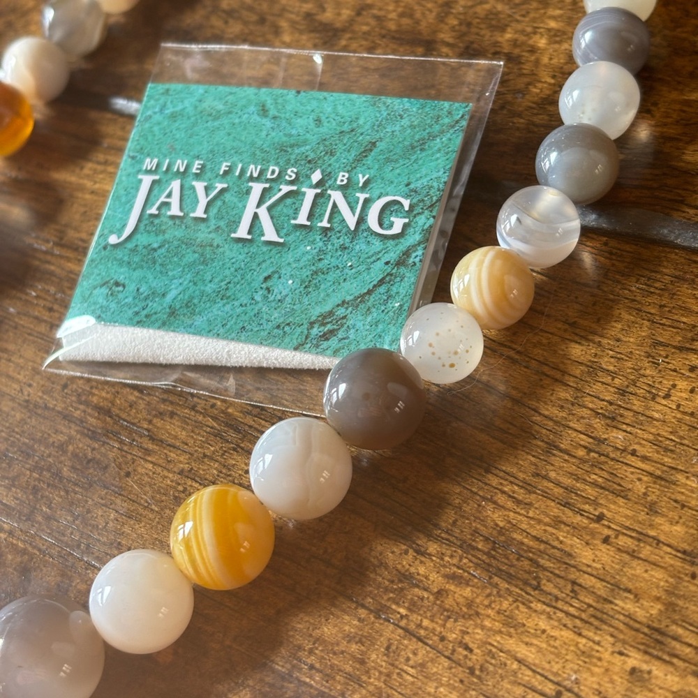 Mine Finds by Jay King Botswana Agate Necklace (P) - Picture 5 of 7